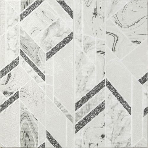 Панель стеновая 3D 700х770х4мм абстракция серая (D) SW-00001990