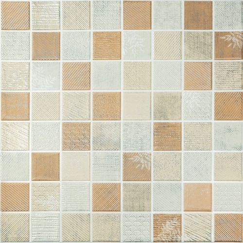 Панель стеновая 3D 700х770х4мм мозаика бежевая (D) SW-00002011