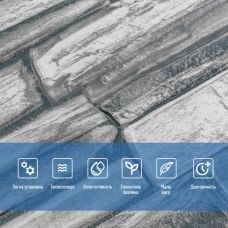 Панель стеновая 3D 700х700х4mm серый сланец (D) SW-00002003