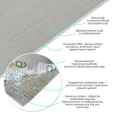 Самоклеящаяся виниловая плитка в рулоне 0,6х3mх2мм (D) SW-00002033