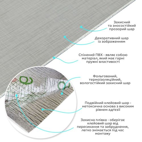 Самоклеящаяся виниловая плитка в рулоне 0,6*3m*2мм (D) SW-00002033