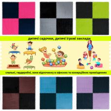 Пол-пазл плюшевый ЧЕРНЫЙ 60х60х1cm (D) SW-00002079