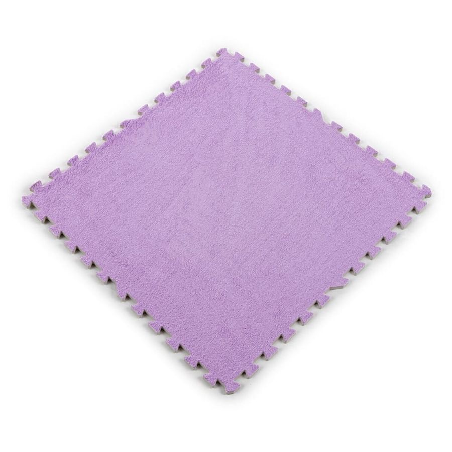 Пол-пазл плюшевый ФИОЛЕТОВЫЙ 60*60*1cm (D) SW-00002087