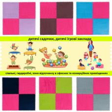 Пол-пазл плюшевый РОЗОВЫЙ 60х60х1cm (D) SW-00002093