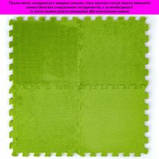 Пол-пазл плюшевый САЛАТОВЫЙ 30х30х1cm (D) SW-00002094