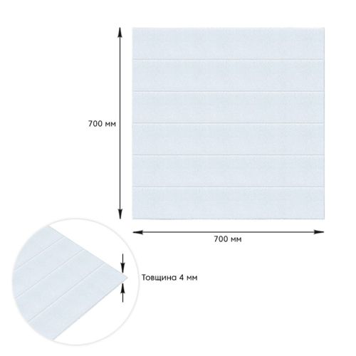 Панель стеновая 3D 700х700х4мм ДЕРЕВО БЕЛОЕ (D) SW-00001964
