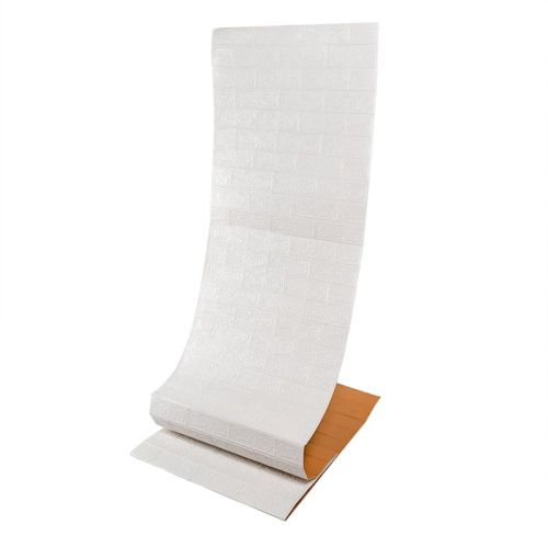 Панель стеновая в рулоне 3D 700мм*19,6м*2мм белый кирпич SW-00002277