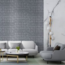 Панель стеновая в рулоне 3D 700ммх19,6мх2мм серебро (D) SW-00002278