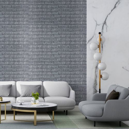 Панель стеновая в рулоне 3D 700мм*19,6м*2мм серебро (D) SW-00002278