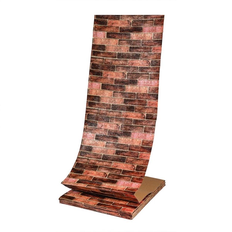 Панель стеновая в рулоне 3D 700мм*19,6м*2мм BROWN (D) SW-00002280