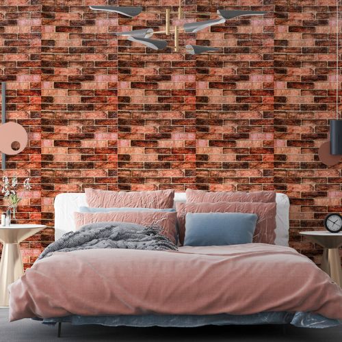 Панель стеновая в рулоне 3D 700мм*19,6м*2мм BROWN (D) SW-00002280