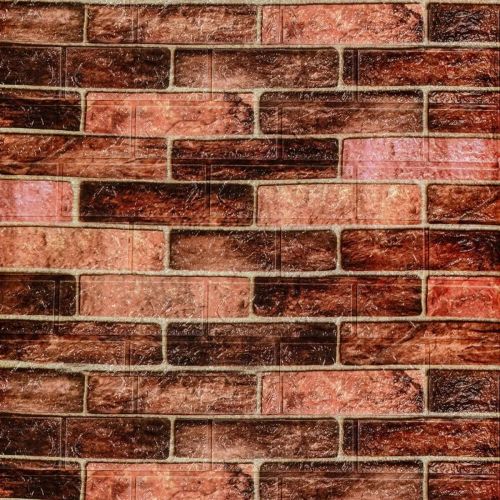 Панель стеновая в рулоне 3D 700мм*3,08м*3мм BROWN (кирпич) (D) SW-00002537