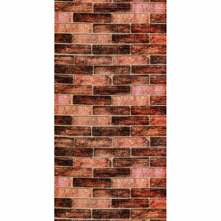Панель стеновая в рулоне 3D 700мм*3,08м*3мм BROWN (кирпич) (D) SW-00002537