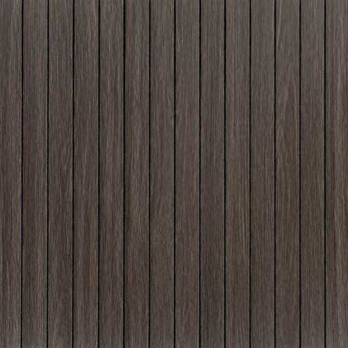 Покрытие виниловое самоклеющееся 3D рейки дымчатый каштан 600*600*2,8мм (D) SW-00002195