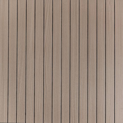 Покрытие виниловое самоклеющееся 3D рейки тик ореховый 600*600*2,8мм (D) SW-00002202