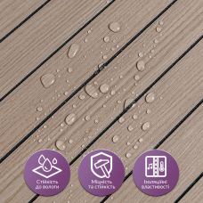 Покрытие виниловое самоклеющееся 3D рейки тик ореховый 600х600х2,8мм (D) SW-00002202