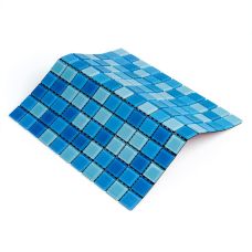 Мозаика из декоративного стекла голубая 298х298х4,5мм SW-00002354