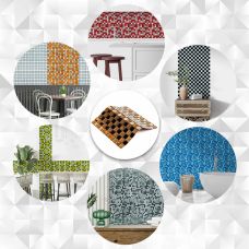 Мозаика из декоративного стекла 298х298х4,5мм SW-00002360