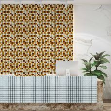 Мозаика из декоративного стекла коричнеая 298х298х4,5мм SW-00002363