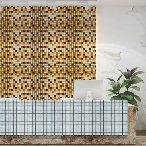 Мозаика из декоративного стекла коричнеая 298х298х4,5мм SW-00002363