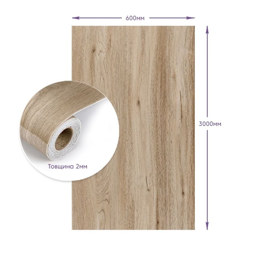 Самоклеящаяся стеновая PET плитка в рулоне 600x3000x2mm (D) SW-00002433
