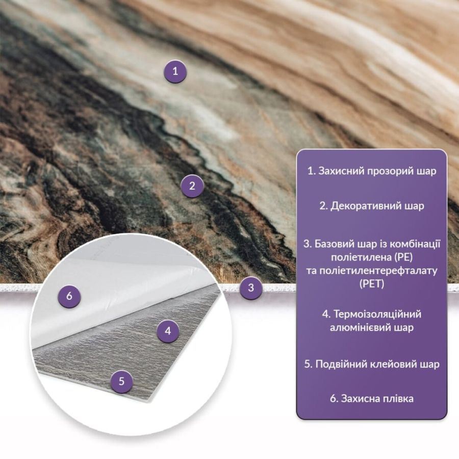 Самоклеящаяся стеновая PET плитка 600x300x2mm (D) SW-00002309