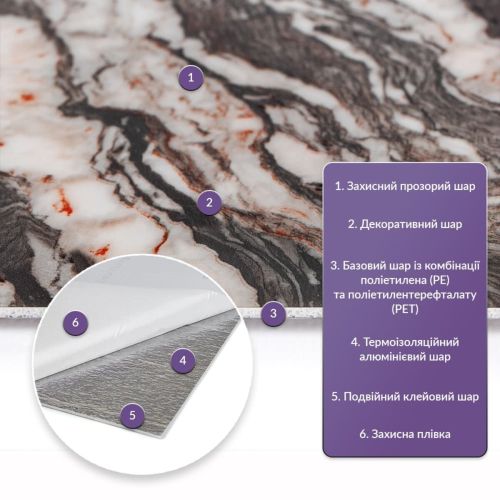Самоклеящаяся стеновая PET плитка 600x300x2mm (D) SW-00002313