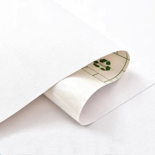 Самоклеющая экокожа в рулоне 1.37x1mx0.5mm WHITE (D) SW-00001166