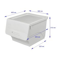 Контейнер для хранения белый 45.5х38х31CM SW-00002420