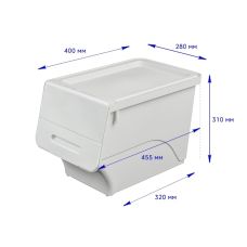 Контейнер для хранения белый 45.5х28.5х31CM SW-00002421