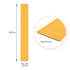 Панель-рейка в рулоне золотой 2900х350х6мм (D) SW-00002069