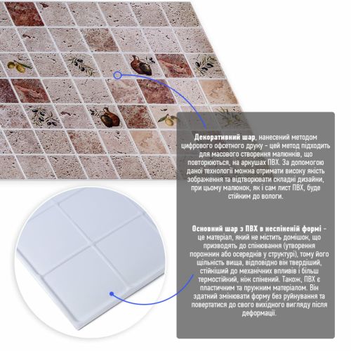 Декоративная ПВХ панель 960x480x4мм (D) SW-00002478