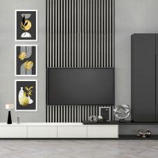 Панель-рейка SILVER+BLACK 665*665*5мм (D) SW-00002532