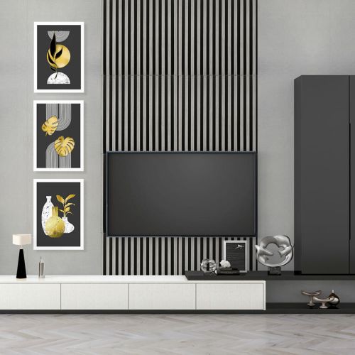 Панель-рейка SILVER+BLACK 665*665*5мм (D) SW-00002532