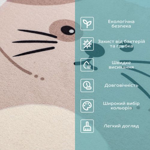 Влагопоглощающий коврик Котик 40x60CMx3MM(D) SW-00002564