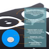 Зеркальный декор акриловый самоклеющийся Сова черная (D) SW-00002493