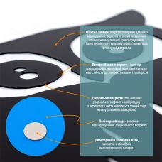 Зеркальный декор акриловый самоклеющийся Сова черная (D) SW-00002493