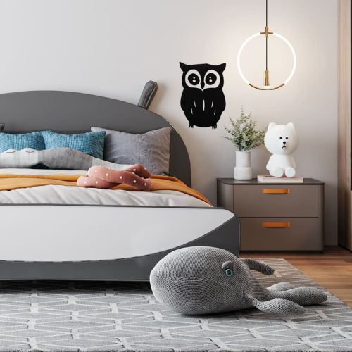 Зеркальный декор акриловый самоклеющийся Сова черная (D) SW-00002493