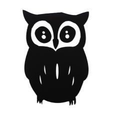 Зеркальный декор акриловый самоклеющийся Сова черная (D) SW-00002493