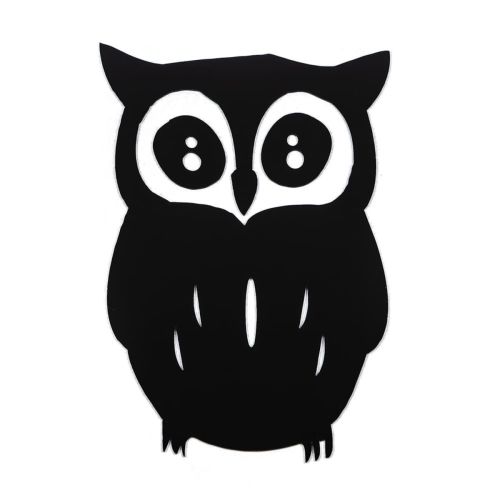 Зеркальный декор акриловый самоклеющийся Сова черная (D) SW-00002493