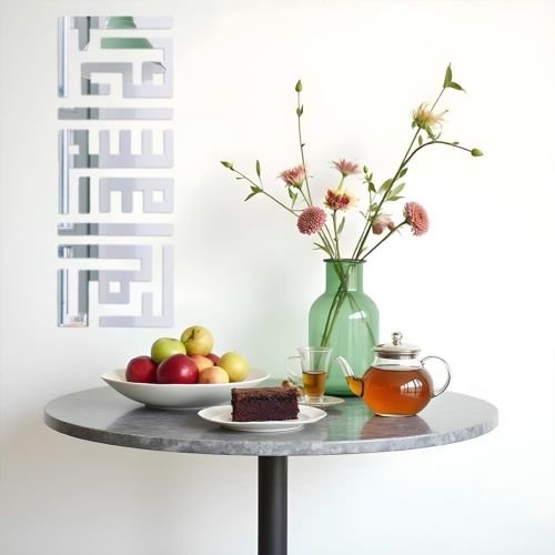 Зеркальный декор акриловый самоклеющийся серебро, 9шт (D) SW-00002498