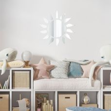 Зеркальный декор акриловый самоклеющийся серебро,15шт (D) SW-00002501