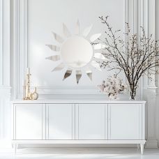 Зеркальный декор акриловый самоклеющийся серебро,15шт (D) SW-00002501