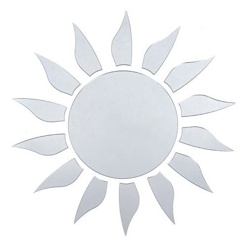 Зеркальный декор акриловый самоклеющийся серебро,15шт (D) SW-00002501