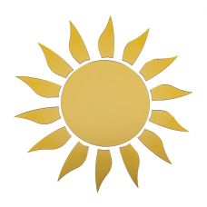 Зеркальный декор акриловый самоклеющийся золото,15шт (D) SW-00002502