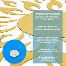 Зеркальный декор акриловый самоклеющийся золото, 27шт (D) SW-00002503