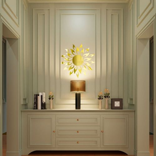 Зеркальный декор акриловый самоклеющийся золото, 27шт (D) SW-00002503