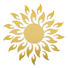 Зеркальный декор акриловый самоклеющийся золото, 27шт (D) SW-00002503