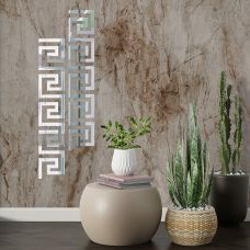 Зеркальный декор акриловый самоклеющийся серебро,10шт(D) SW-00002506