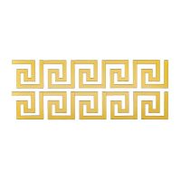 Зеркальный декор акриловый самоклеющийся золото,10шт (D) SW-00002507